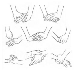 Hand Holding Something Drawing Artistic Sketching