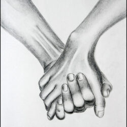 Hand Holding Something Drawing Creative Style