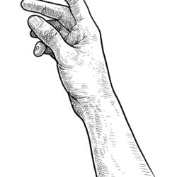 Hand Reaching Out Drawing Picture