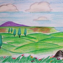 Hill Drawing Photo