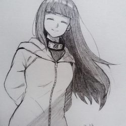 Hinata Drawing Hand drawn