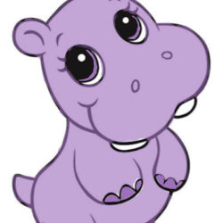 Hippo Drawing Image