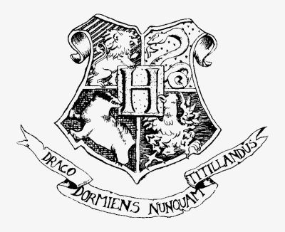 Hogwarts Crest, Magical Heritage, Wizarding World, House Symbols, Enchanted Emblem Drawing