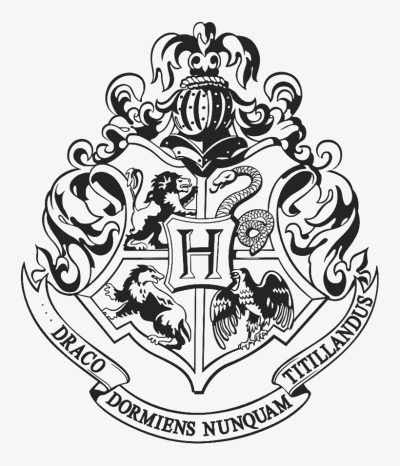 Hogwarts Crest, School Pride, House Emblems, Wizarding Legacy, Magical Heritage Drawing