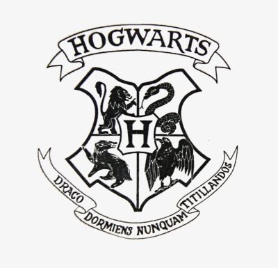 Hogwarts Crest, Wizarding Legacy, Magical Heritage, Enchanted Emblem, House Unity Drawing