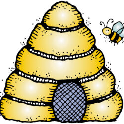 Honey Beehive Drawing Modern Sketch