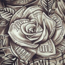 Hood Money Tattoo Drawing Stunning Sketch