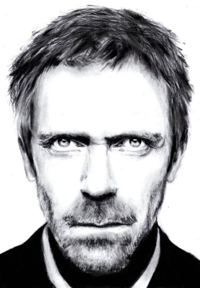 Hugh Laurie, Actor, Musician, Writer, Comedian Drawing