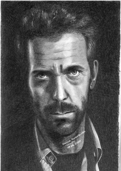 Hugh Laurie, Musician, Comedian, Actor, Writer Drawing