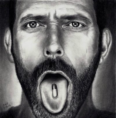 Hugh Laurie, Actor, Musician, Writer, Comedian Drawing