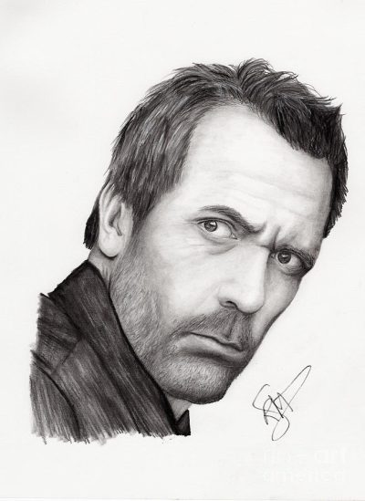 Hugh Laurie, Actor, Musician, Writer, Comedian Drawing