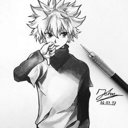 Hunter X Hunter Drawing Intricate Artwork