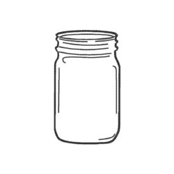 Jar Drawing Modern Sketch