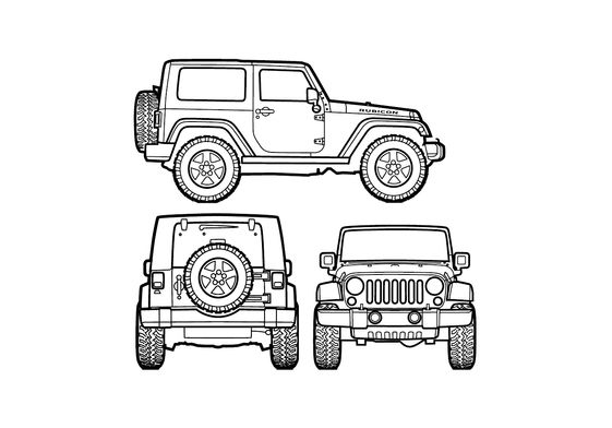 Jeep Drawing Amazing Sketch
