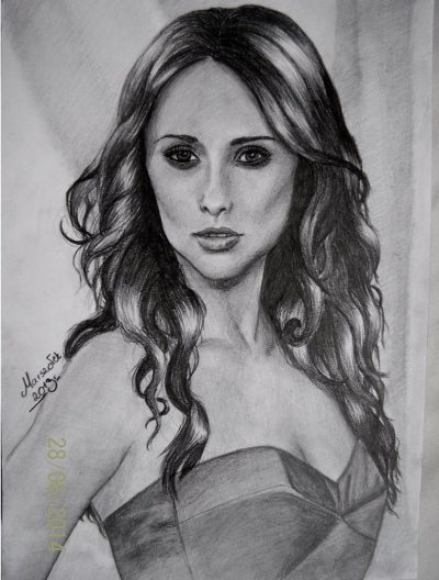 Jennifer Love Hewitt, Singer, Actress, Author, Producer Drawing