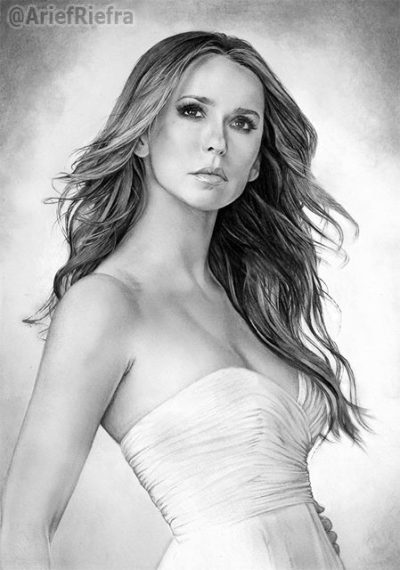 Jennifer Love Hewitt, Singer, Philanthropist, Actress, Producer Drawing