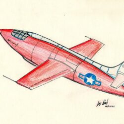 Jet Drawing Artistic Sketching