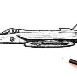 Jet Drawing Stunning Sketch