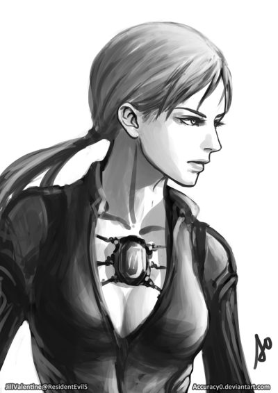 Jill Valentine, Brawler, S.T.A.R.S., Resident Evil, Survival Horror Drawing