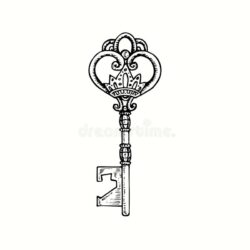 Key Drawing Professional Artwork