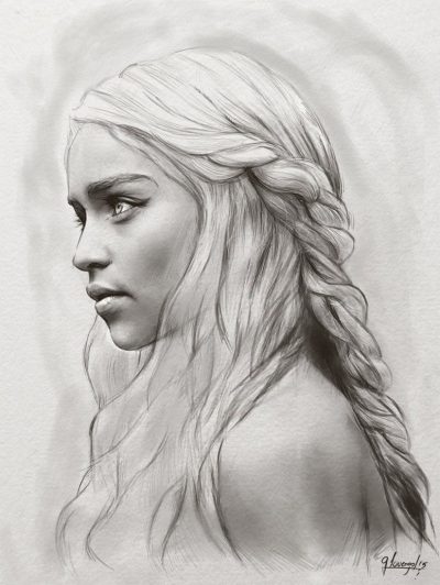 Khaleesi, Mother, Dragon, Queen, Strength Drawing