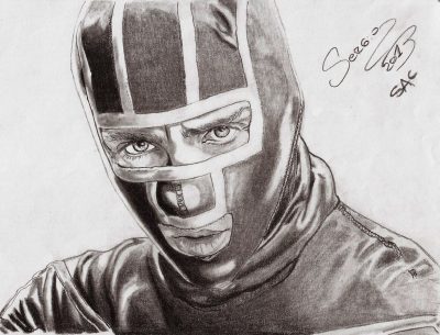 Kick Ass, Action-Packed, Bold, Unstoppable, Fearless Drawing