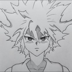 Killua Drawing Amazing Sketch