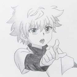 Killua Drawing Hand drawn Sketch