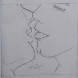 Kiss Drawing Realistic Sketch