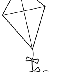 Kite Drawing Sketch