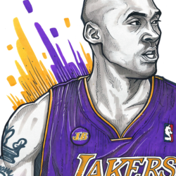 Kobe Drawing Amazing Sketch