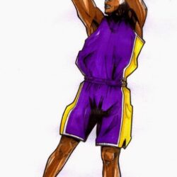 Kobe Drawing Intricate Artwork