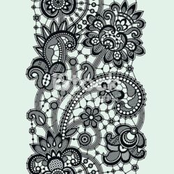 Lace Drawing Detailed Sketch