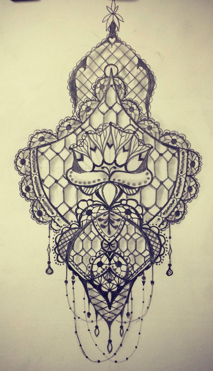Lace Drawing Hand Drawn