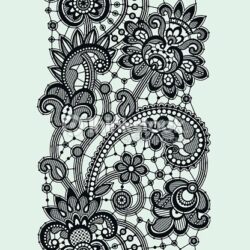 Lace Drawing Modern Sketch