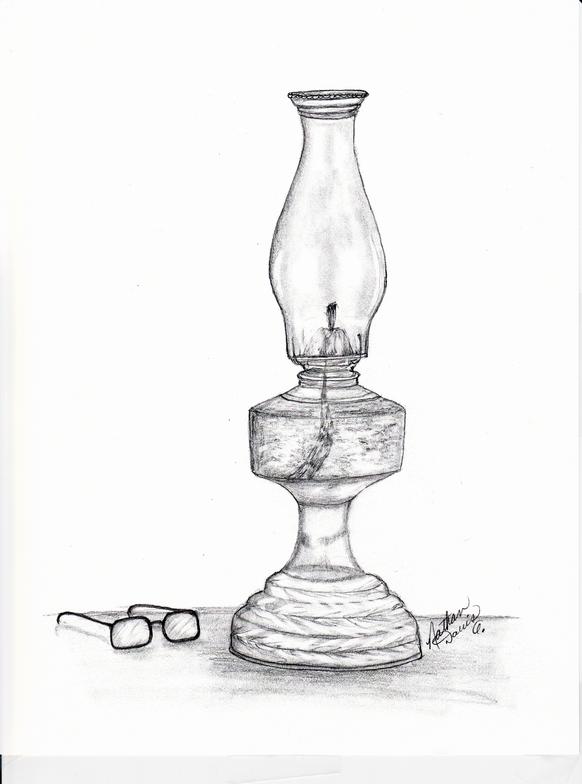 Lamp Drawing Artistic Sketching