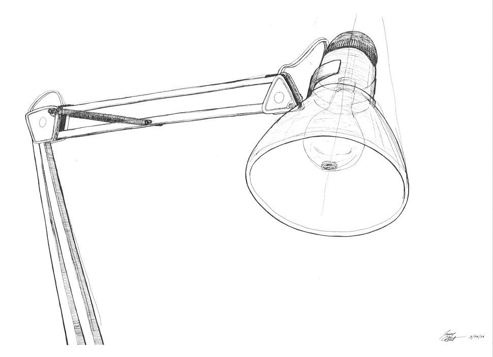 Lamp Drawing Hand Drawn Sketch