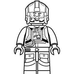 Lego Drawing Detailed Sketch