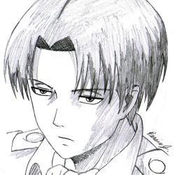 Levi Ackerman Drawing Intricate Artwork