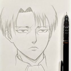 Levi Ackerman Drawing Realistic Sketch