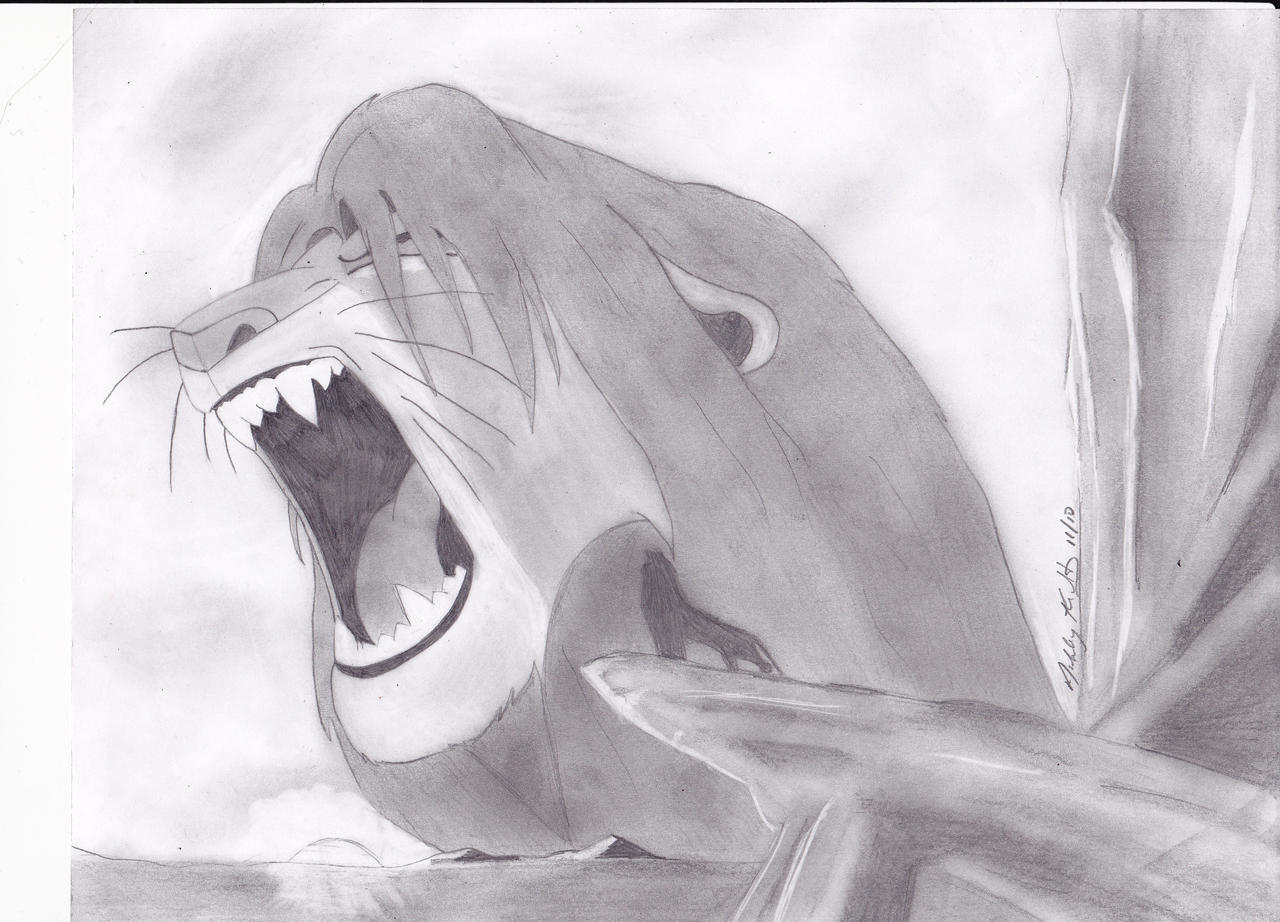 Lion King Drawing Realistic Sketch