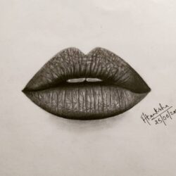 Lip Drawing Beautiful Artwork