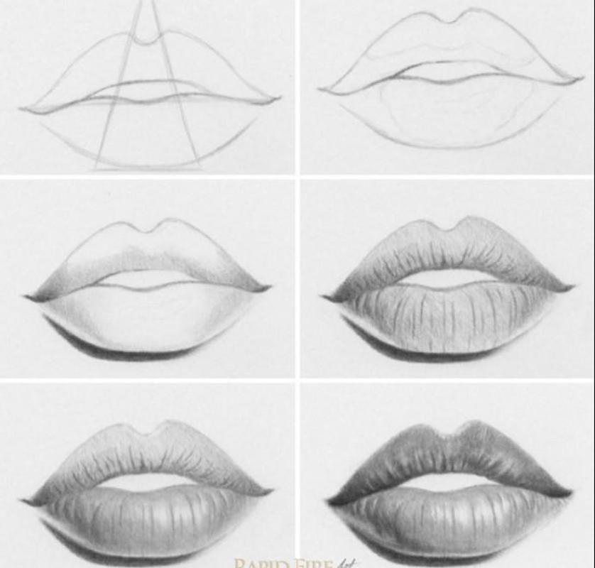 Lips Easy Drawing Amazing Sketch