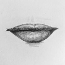 Lips Easy Drawing Beautiful Artwork