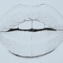 Lips Easy Drawing Fine Art