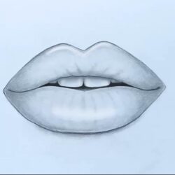 Lips Easy Drawing Unique Art