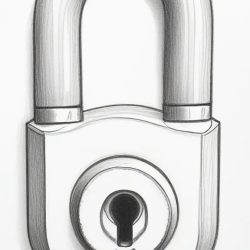 Lock Drawing Art Sketch Image