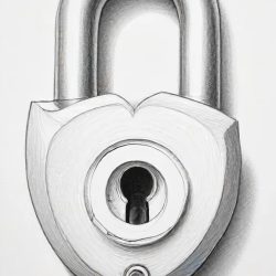 Lock Drawing Sketch Picture