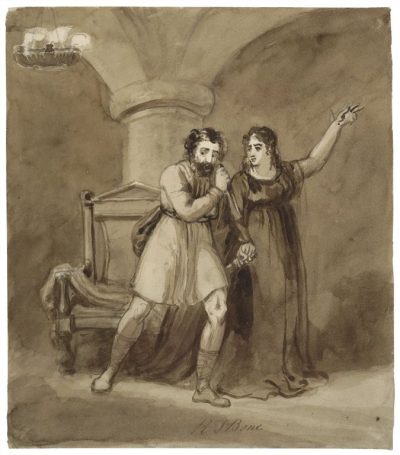 Macbeth And Lady Macbeth, Power, Ambition, Betrayal, Guilt, Fate Drawing