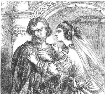 Macbeth And Lady Macbeth, Guilt, Tragedy, Ambition, Fate, Power Drawing